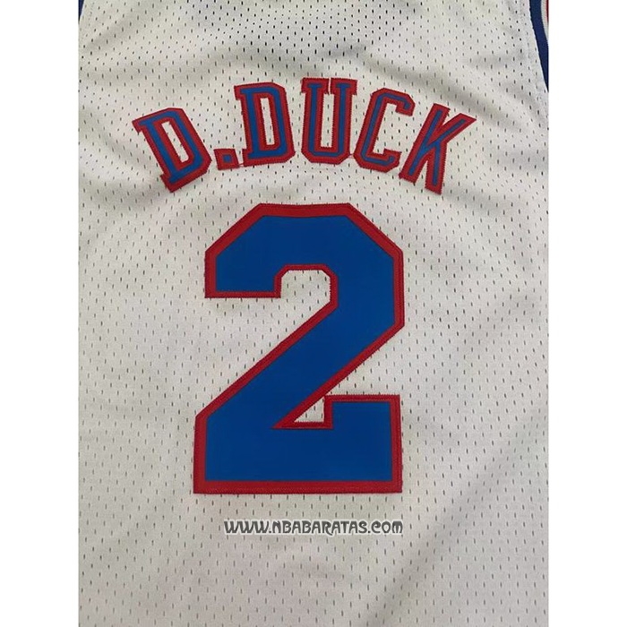 Camiseta Nino Tune Squad Daffy Duck #2 Blanco